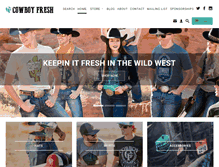 Tablet Screenshot of cowboyfresh.com